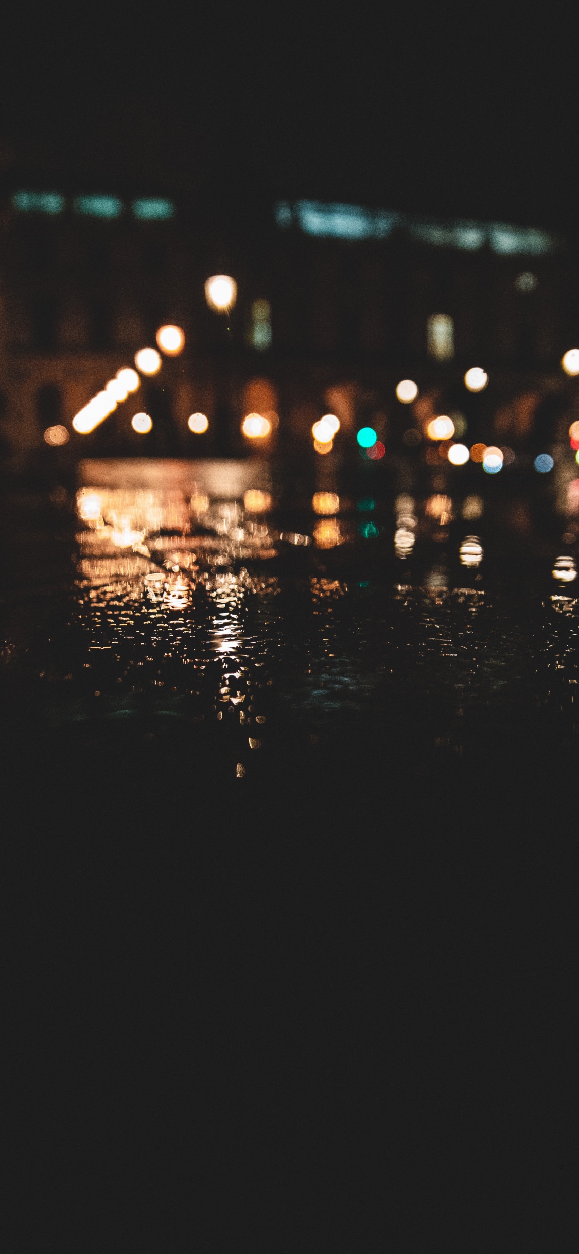 Photographie Bokeh Des Lumières de la Ville Pendant la Nuit. Wallpaper in 1125x2436 Resolution