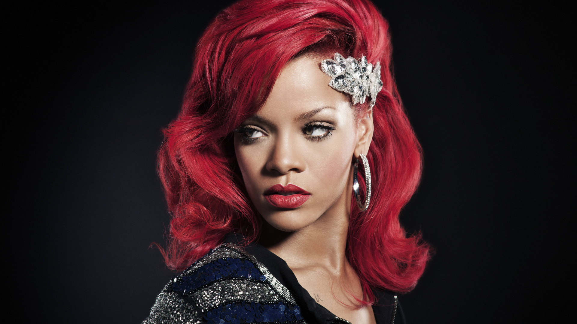 Rihanna, el Pelo Rojo, Cabello, Rojo, Ceja. Wallpaper in 1920x1080 Resolution