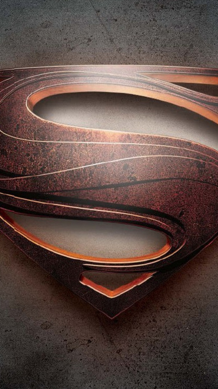 超人的标志, 新的超人 壁纸 750x1334 允许