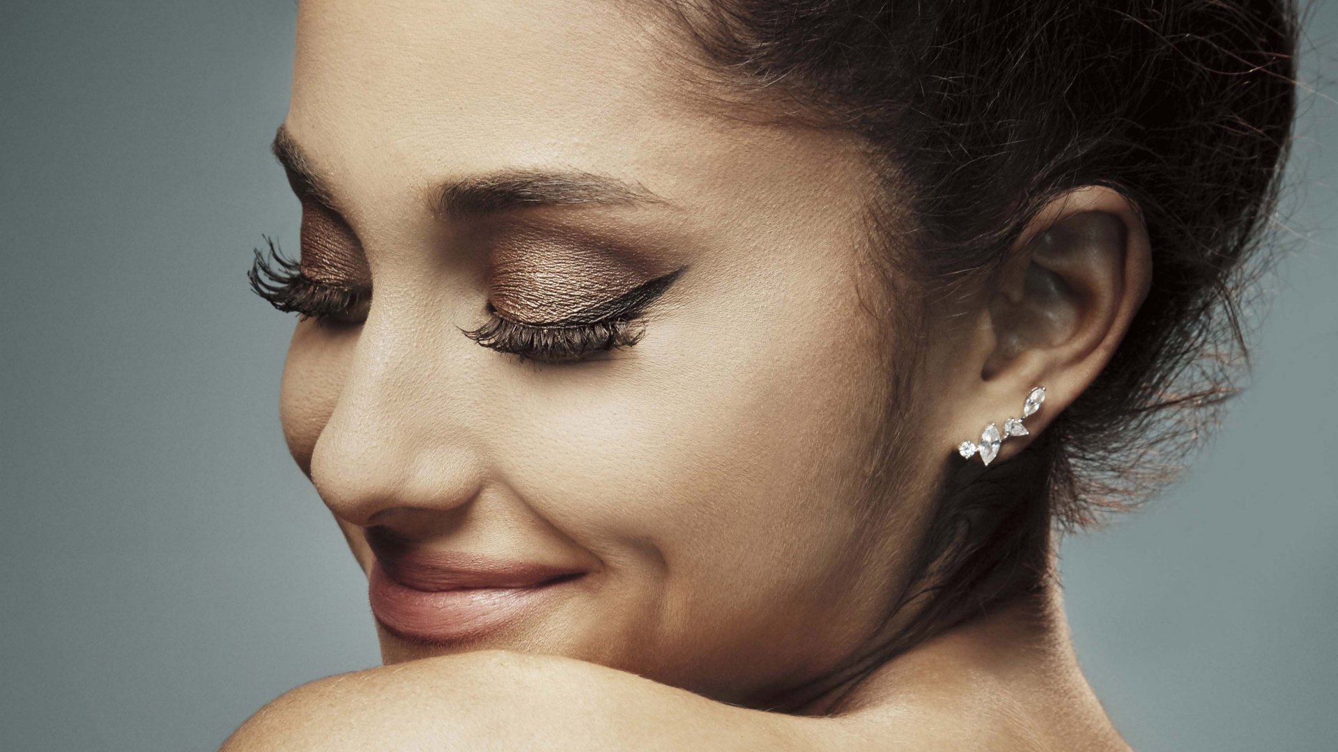 Ariana Grande, Gesicht, Haar, Augenbraue, Wimper. Wallpaper in 1920x1080 Resolution