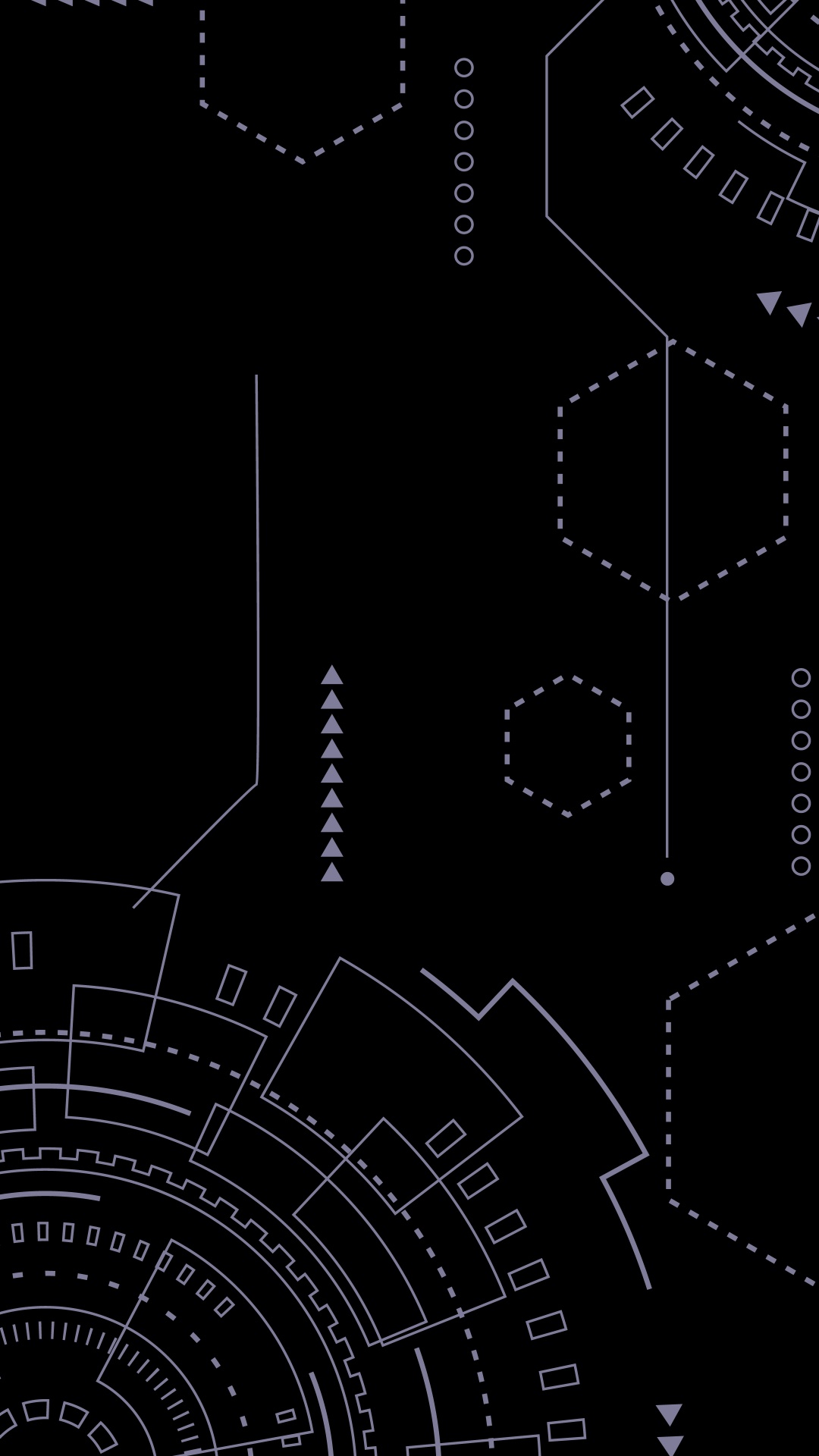 Amoled, Monocromo, Ingeniería, Espacio, Patrón. Wallpaper in 1080x1920 Resolution