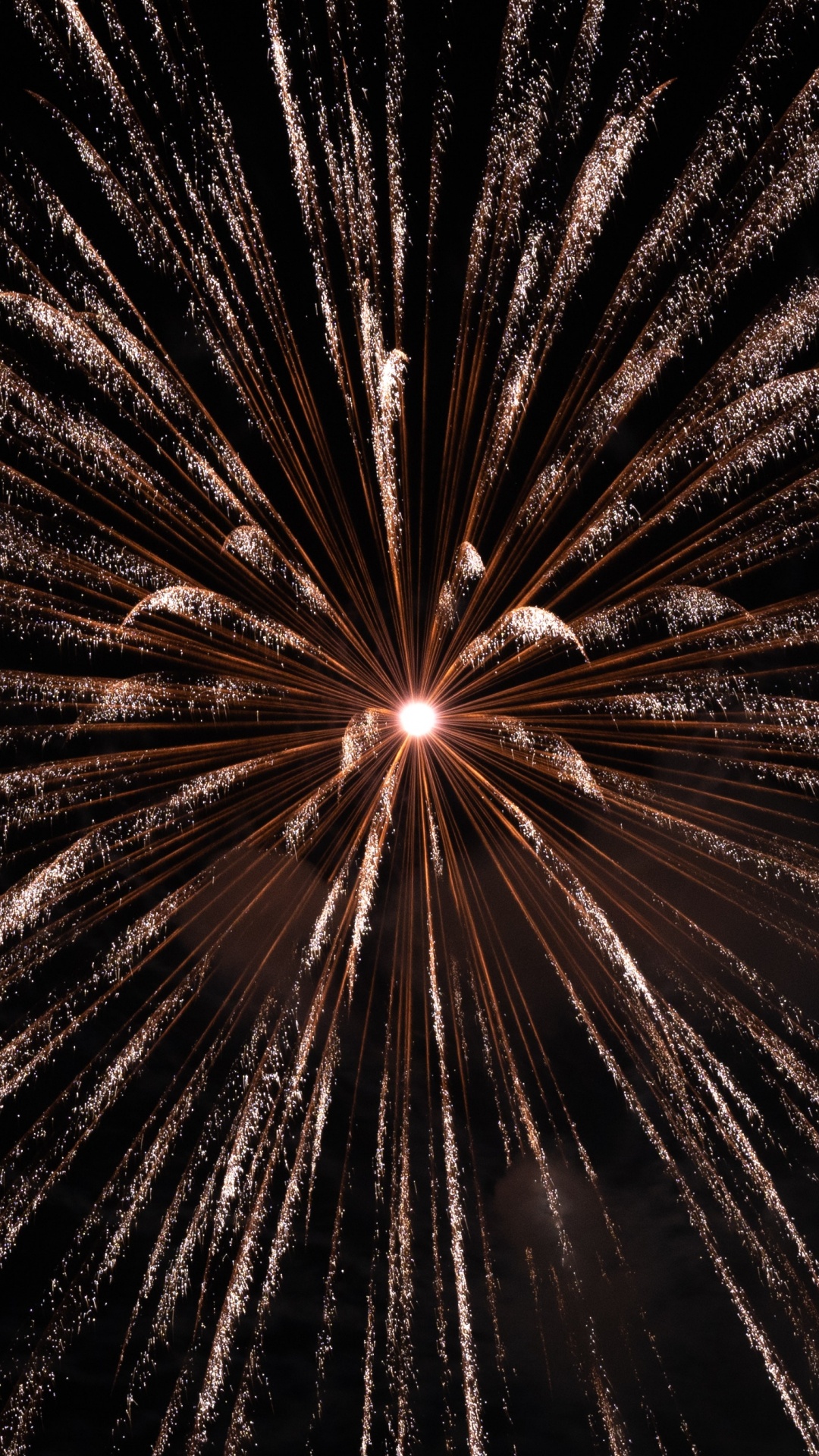 Schwarz, Feuerwerk, Licht, Nacht, Wasser. Wallpaper in 1080x1920 Resolution
