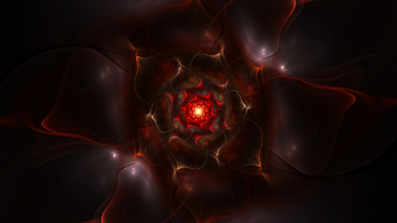 Red and Black Abstract Painting. Wallpaper in 1280x720 Resolution