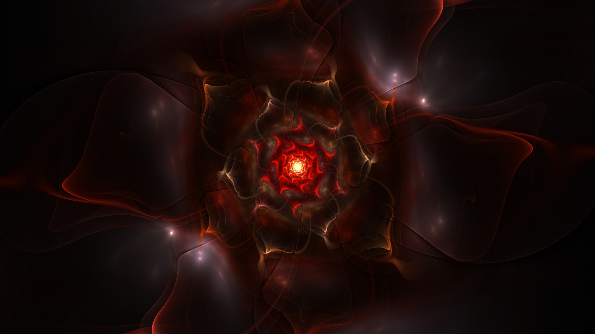 Red and Black Abstract Painting. Wallpaper in 1920x1080 Resolution