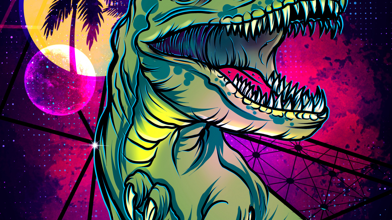 Art, Graphisme, Liquid, Cartoon, Carnivores. Wallpaper in 1366x768 Resolution