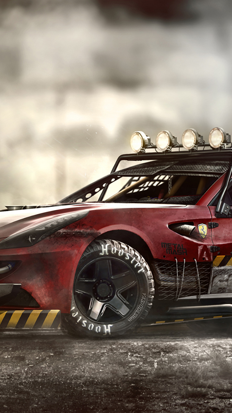 Red and Black Chevrolet Camaro. Wallpaper in 750x1334 Resolution