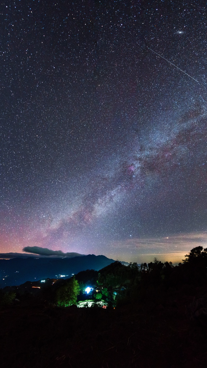 Nuit, Atmosphère, L'astronomie, Objet Astronomique, Fenomen Meteorolgic. Wallpaper in 720x1280 Resolution