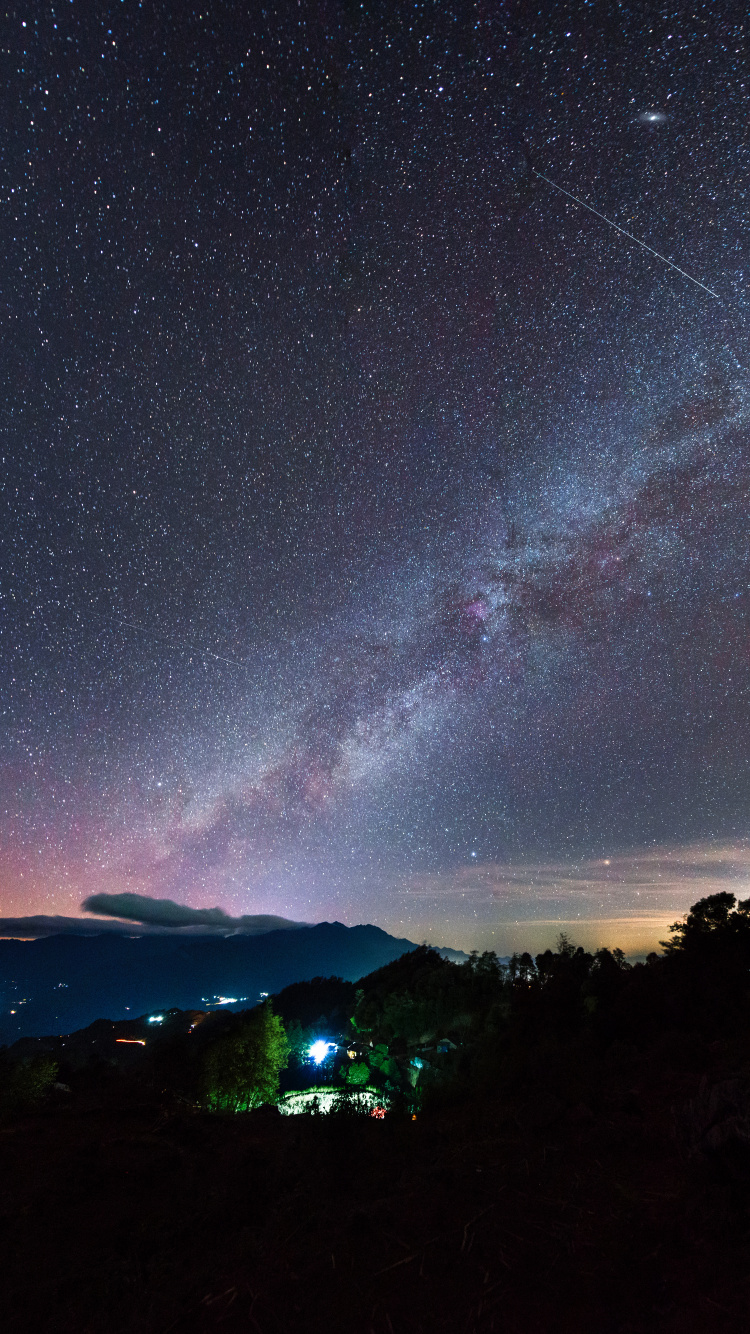 Nuit, Atmosphère, L'astronomie, Objet Astronomique, Fenomen Meteorolgic. Wallpaper in 750x1334 Resolution