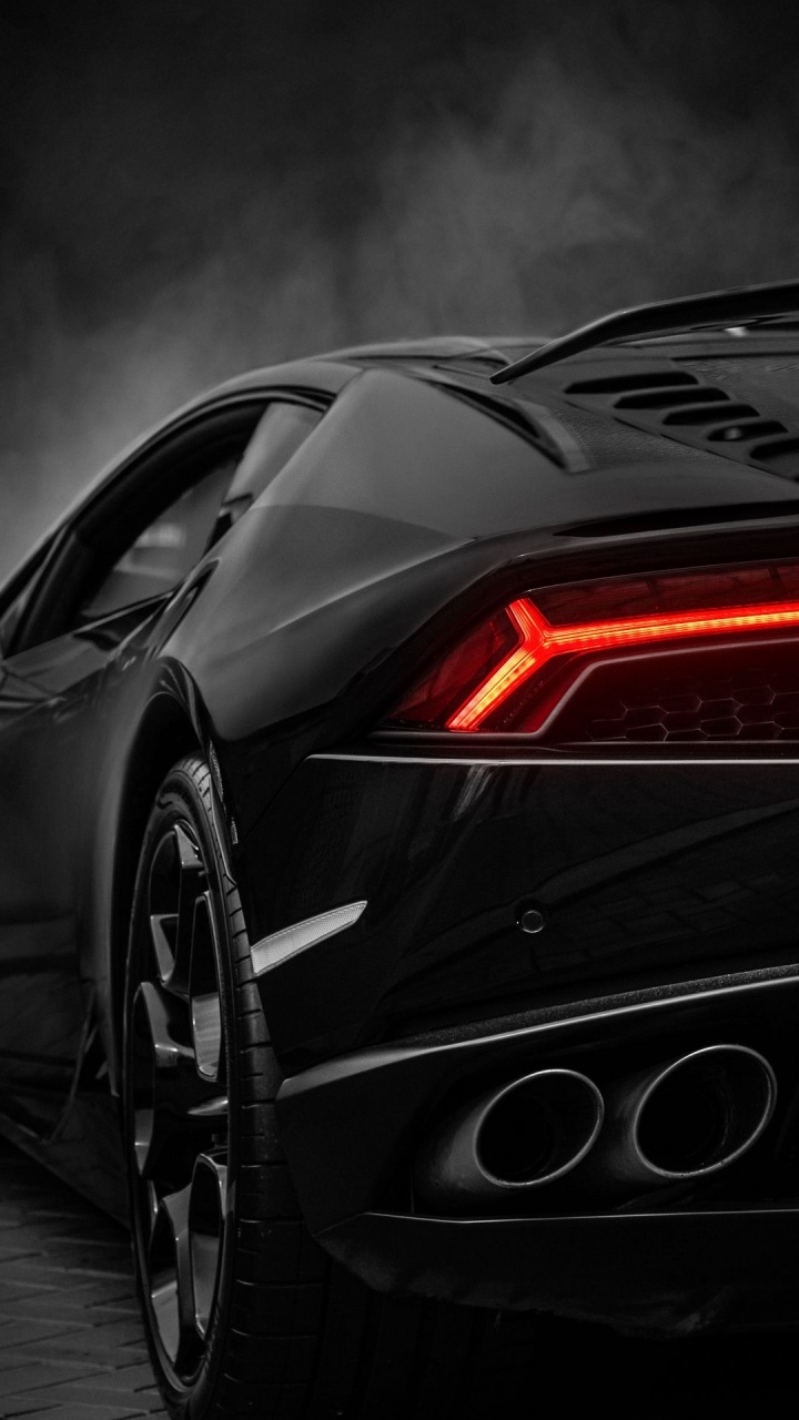 Schwarzer Lamborghini, Lamborghini, Lamborghini Huracan, Lamborghini Aventador, Lamborghini Veneno. Wallpaper in 720x1280 Resolution