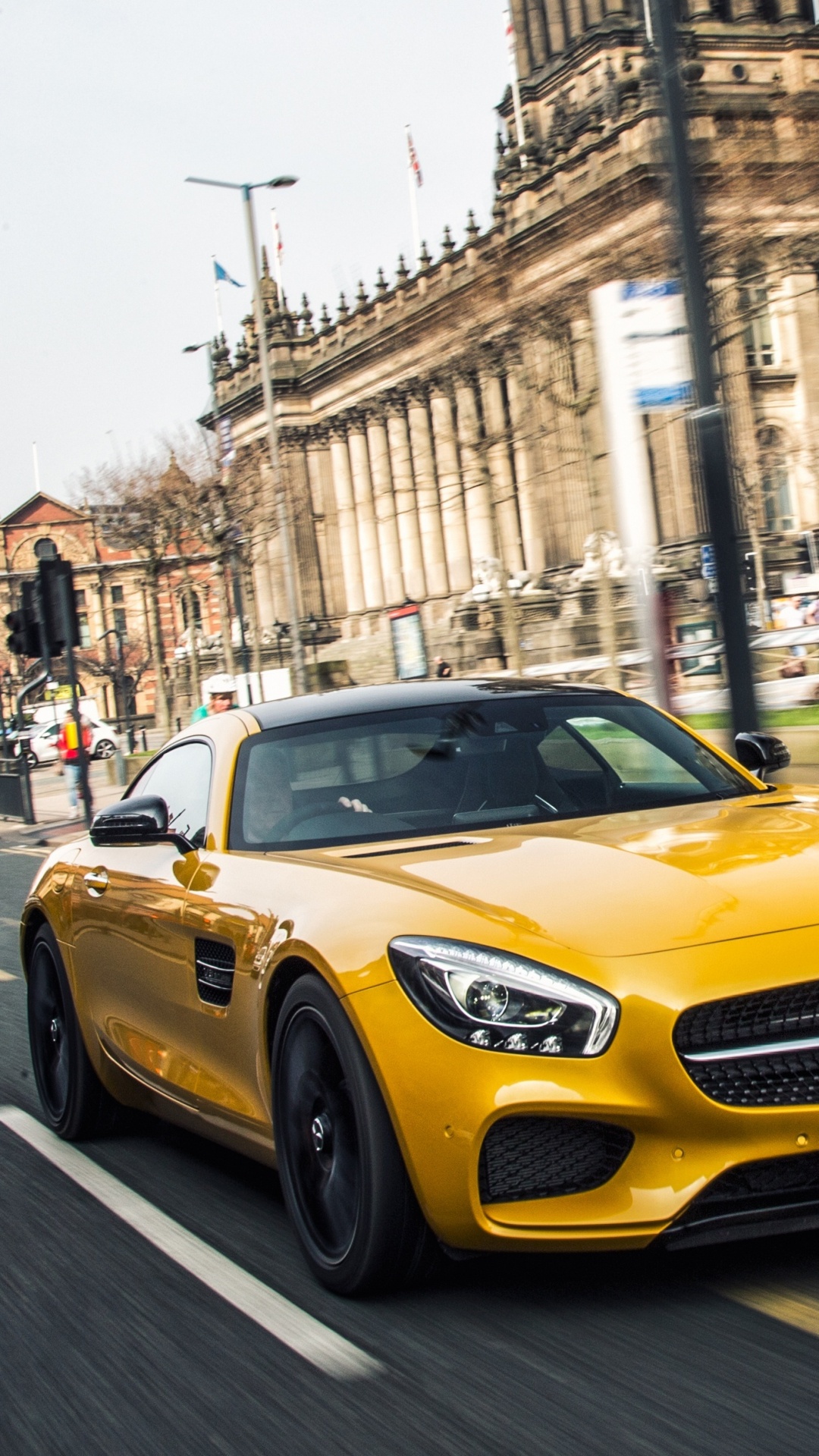 Yellow Porsche 911 on Road During Daytime. Wallpaper in 1080x1920 Resolution