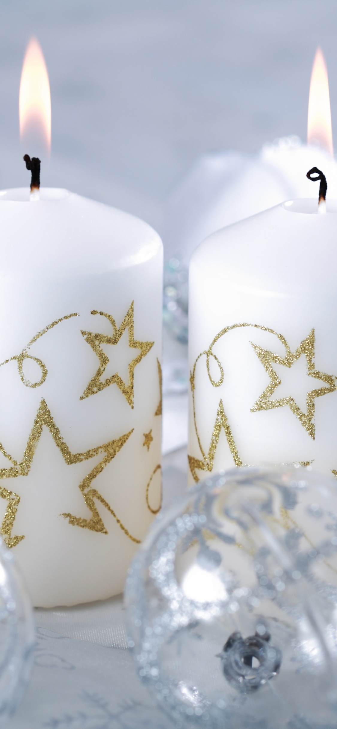 Le Jour De Noël, Bougie, Éclairage, Bougie D'unité, Ornement de Noël. Wallpaper in 1125x2436 Resolution