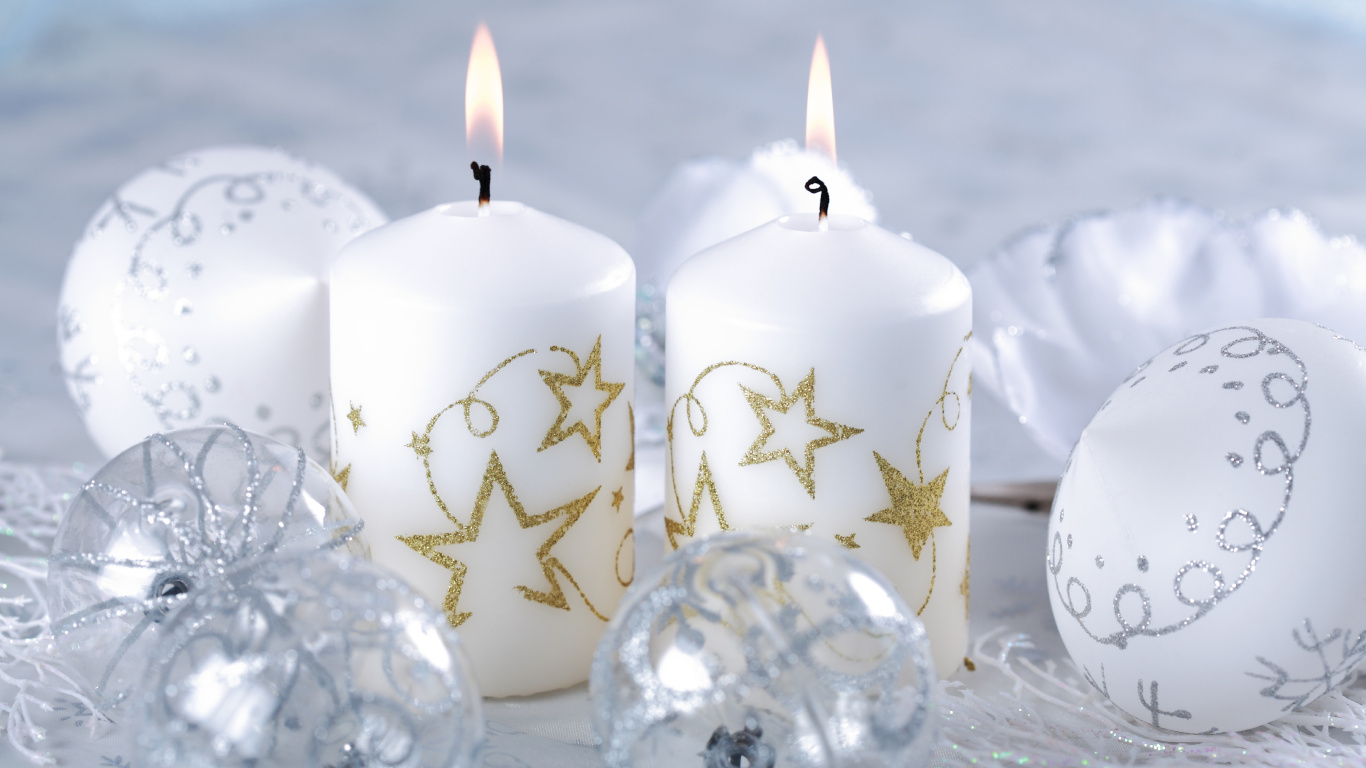 Christmas Day, Candle, Lighting, Unity Candle, Christmas Ornament. Wallpaper in 1366x768 Resolution