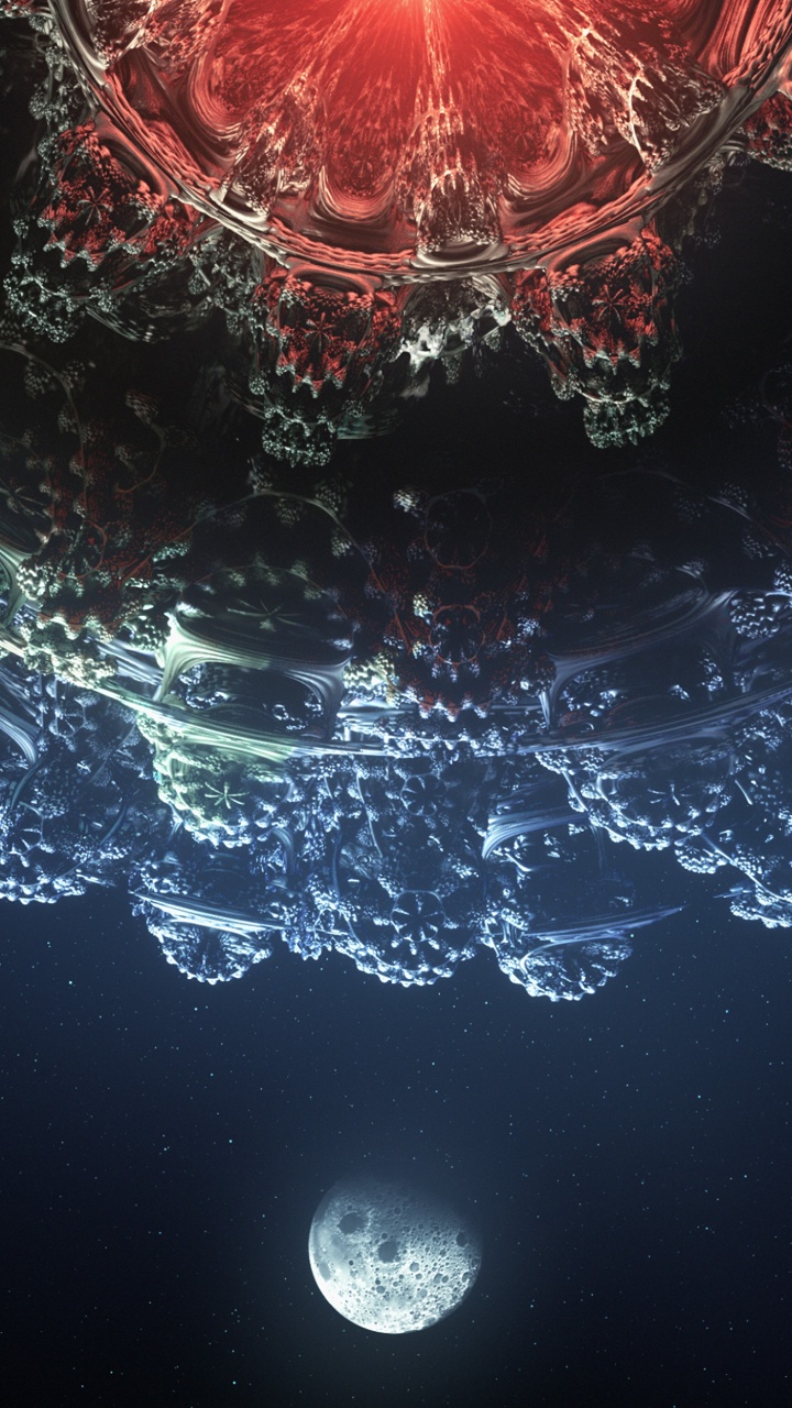 Red and White Abstract Painting. Wallpaper in 720x1280 Resolution