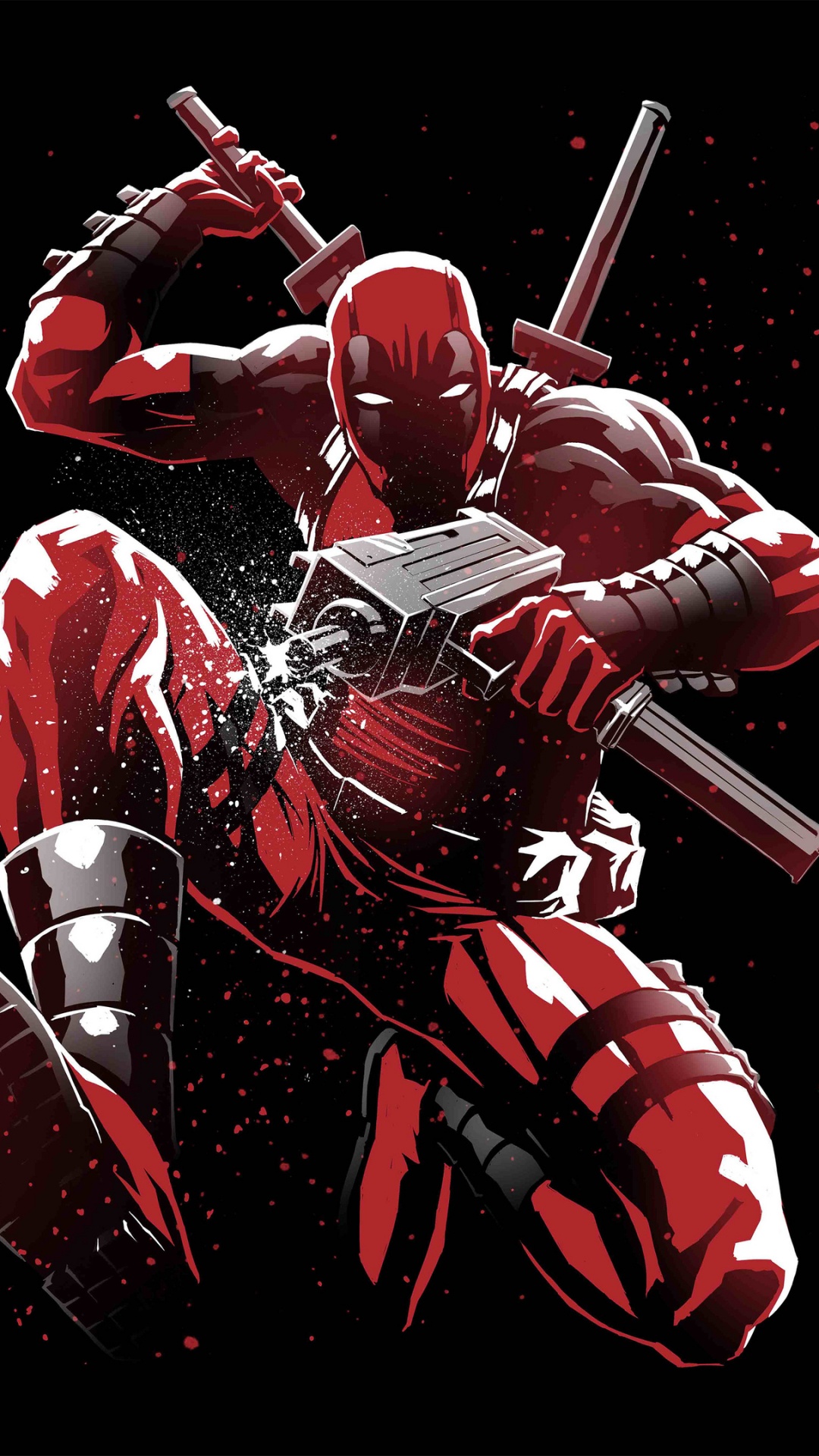 Red and White Robot Illustration. Wallpaper in 1080x1920 Resolution