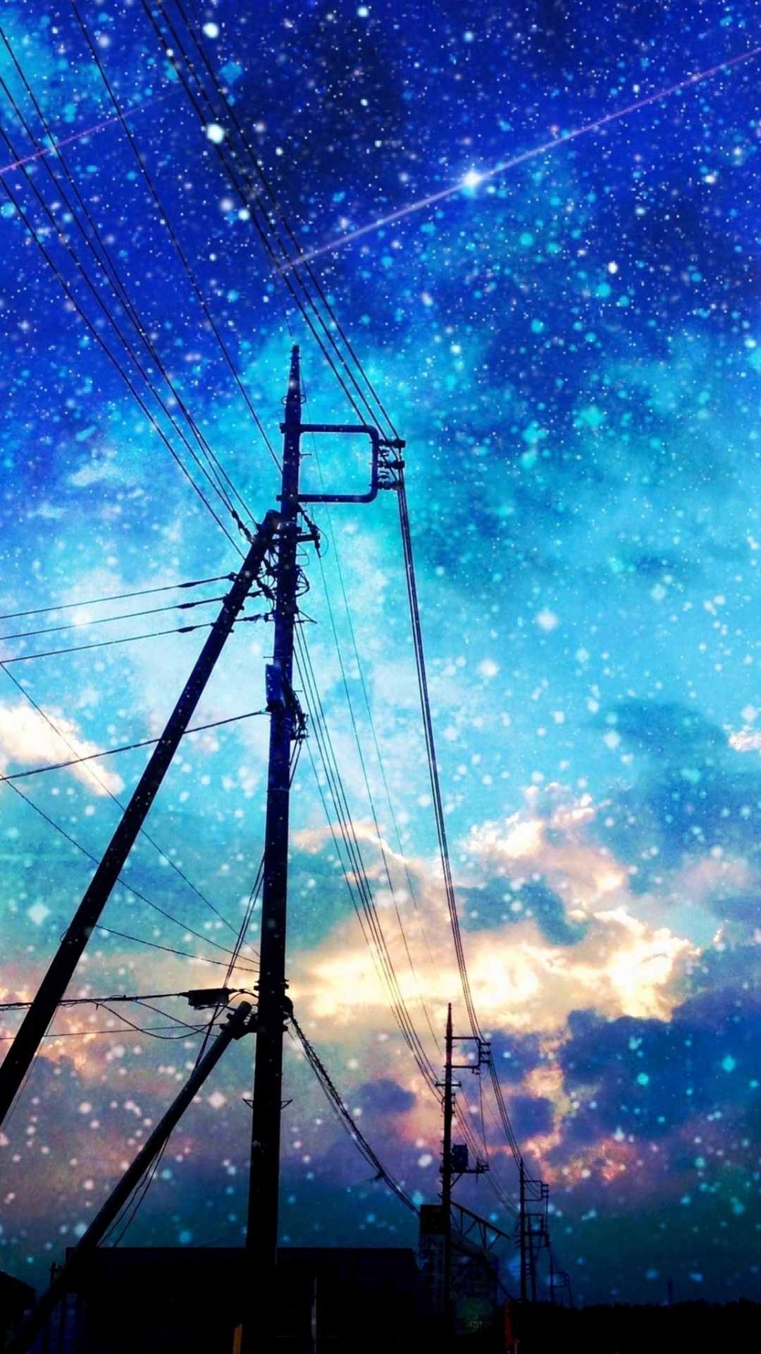 Anime, Star, Landscape, Theatrical Scenery, Landscape Painting. Wallpaper in 1080x1920 Resolution