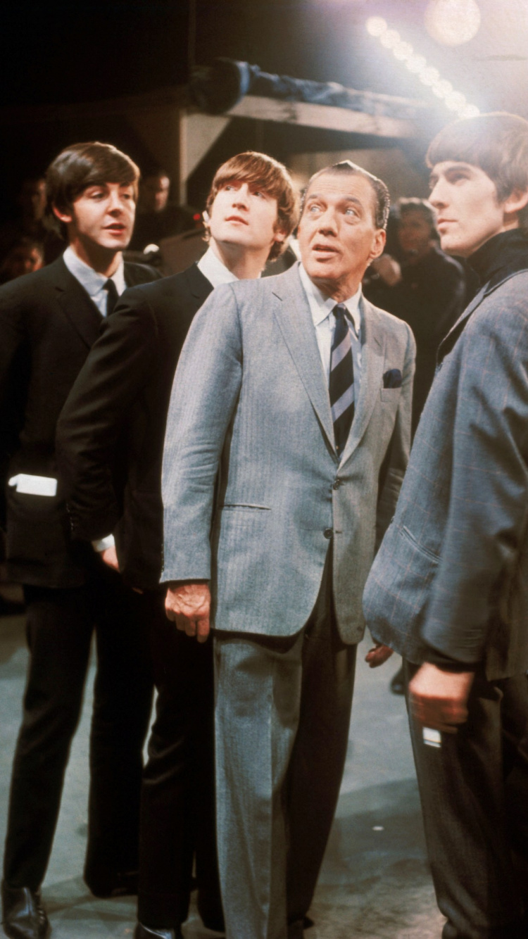 Die Beatles, Ed Sullivan, Die Ed Sullivan Show, Veranstaltung, Anzug. Wallpaper in 750x1334 Resolution