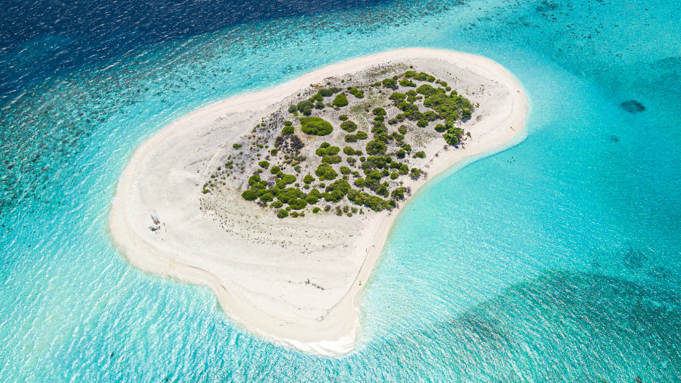沿海和海洋地貌, 环礁, 胰岛, 群岛, 人工岛屿 壁纸 1366x768 允许