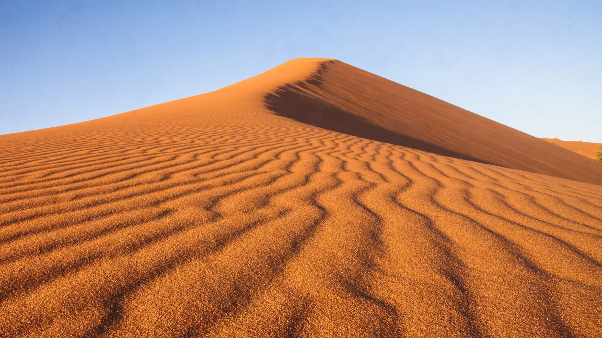 Brown Sand Under Blue Sky During Daytime. Wallpaper in 1920x1080 Resolution