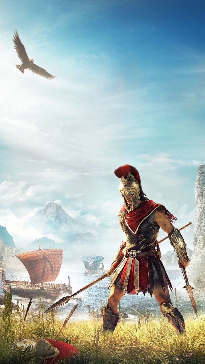 Assassins Creed Odyssey, Ubisoft, Pc-Spiel, Games, Mythologie. Wallpaper in 720x1280 Resolution