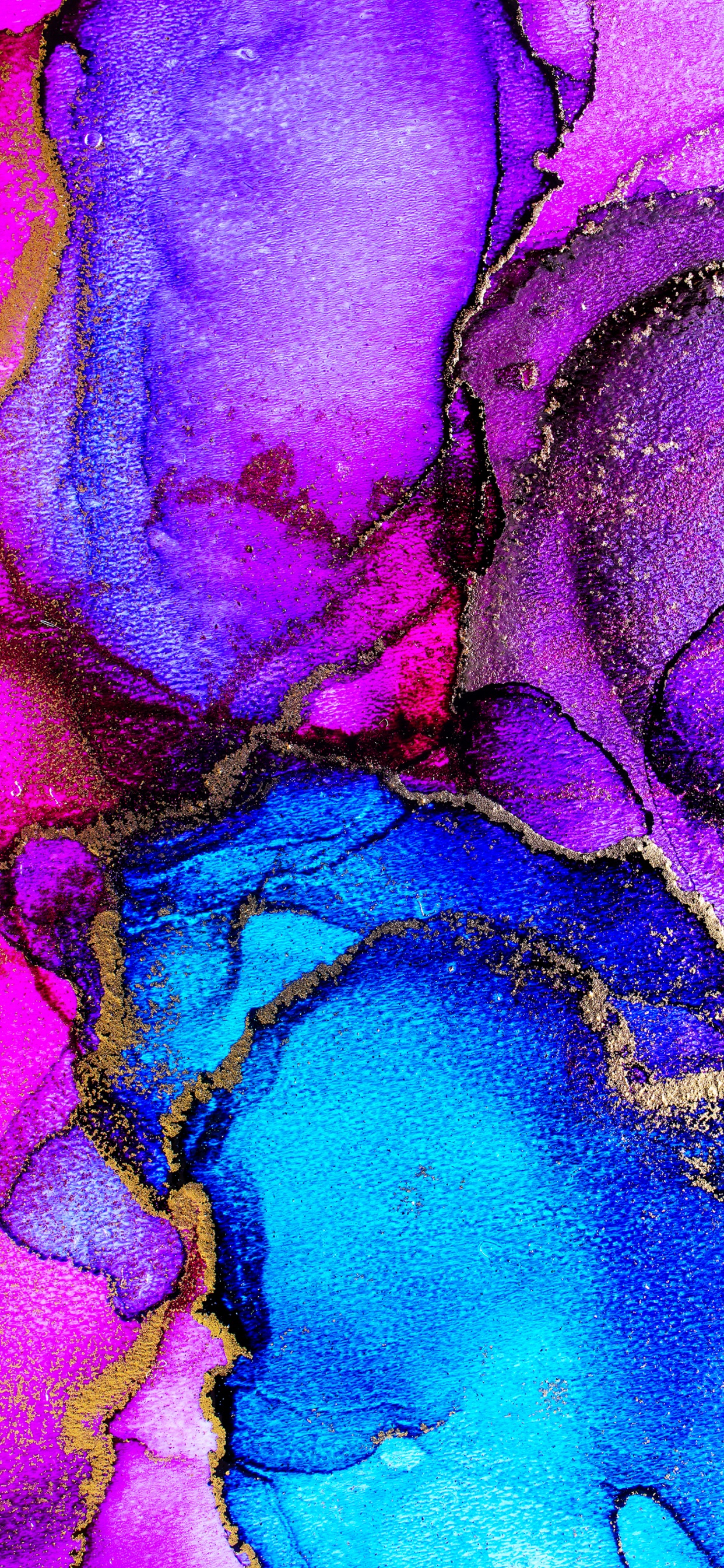 Purple, Azure, Peinture, Fluide, Violette. Wallpaper in 1242x2688 Resolution