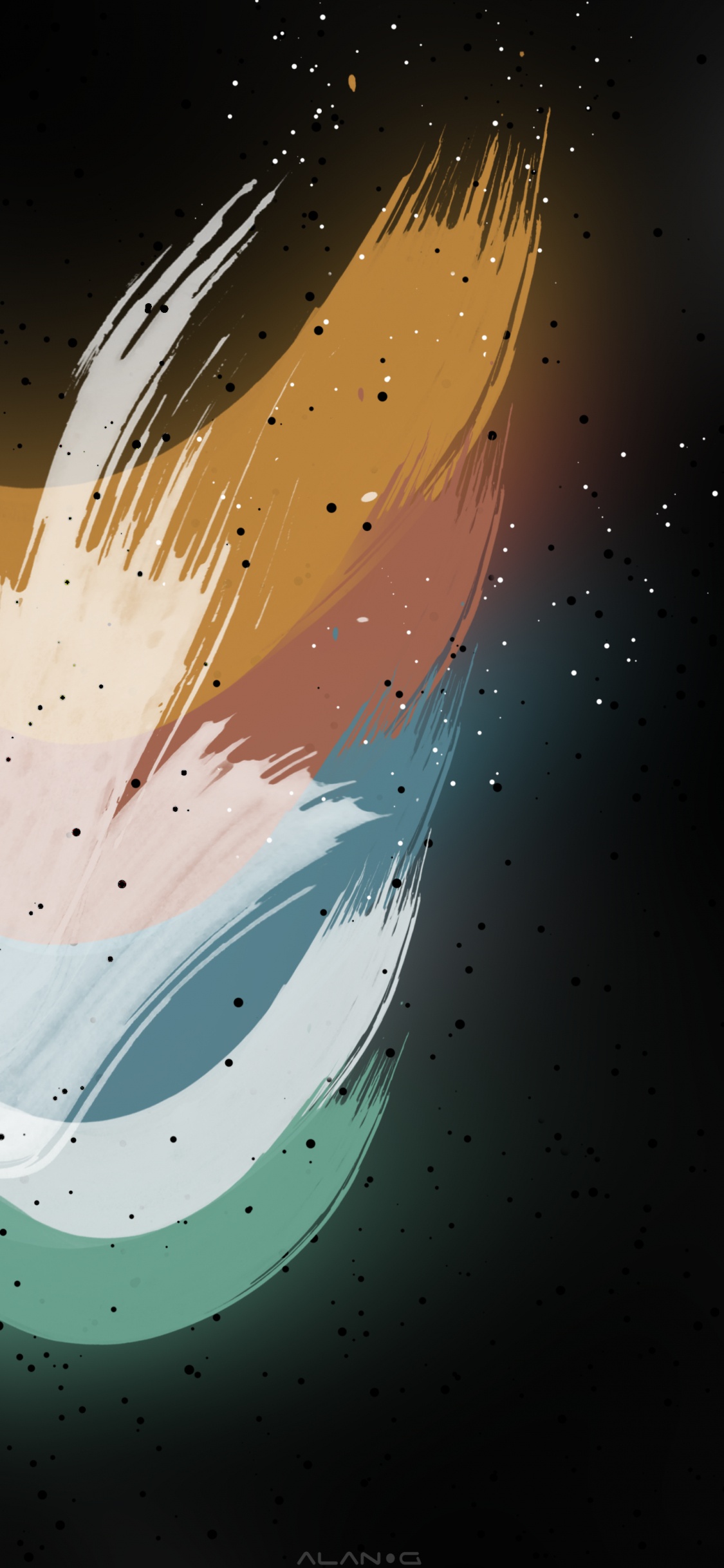 Ios, Smartphone, Kunst, Farbigkeit, Raum. Wallpaper in 1125x2436 Resolution