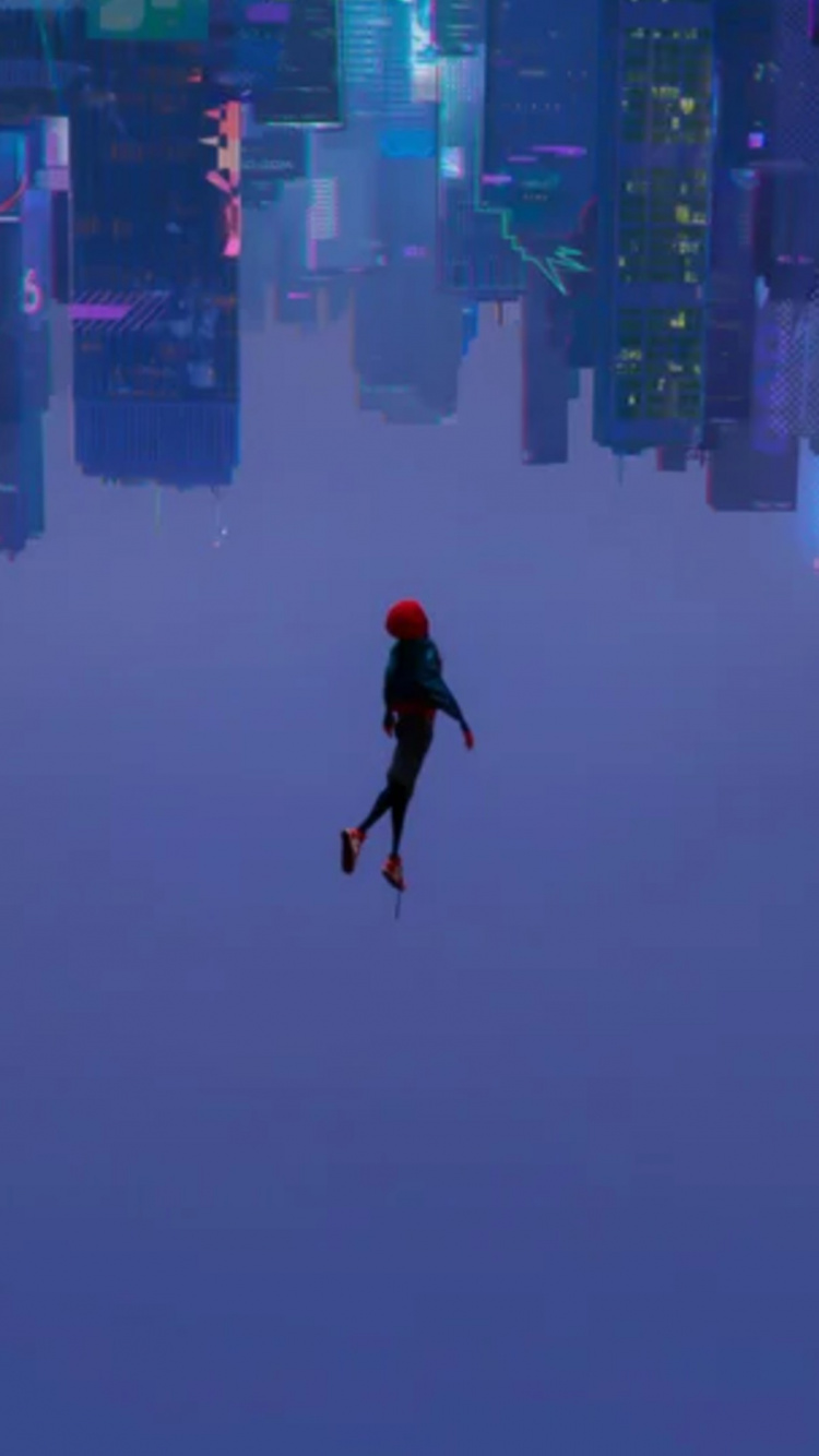 Spider-Man Dans le Spider-Verse, Spider-man, Miles Morales, Mémoire, Superhero. Wallpaper in 750x1334 Resolution