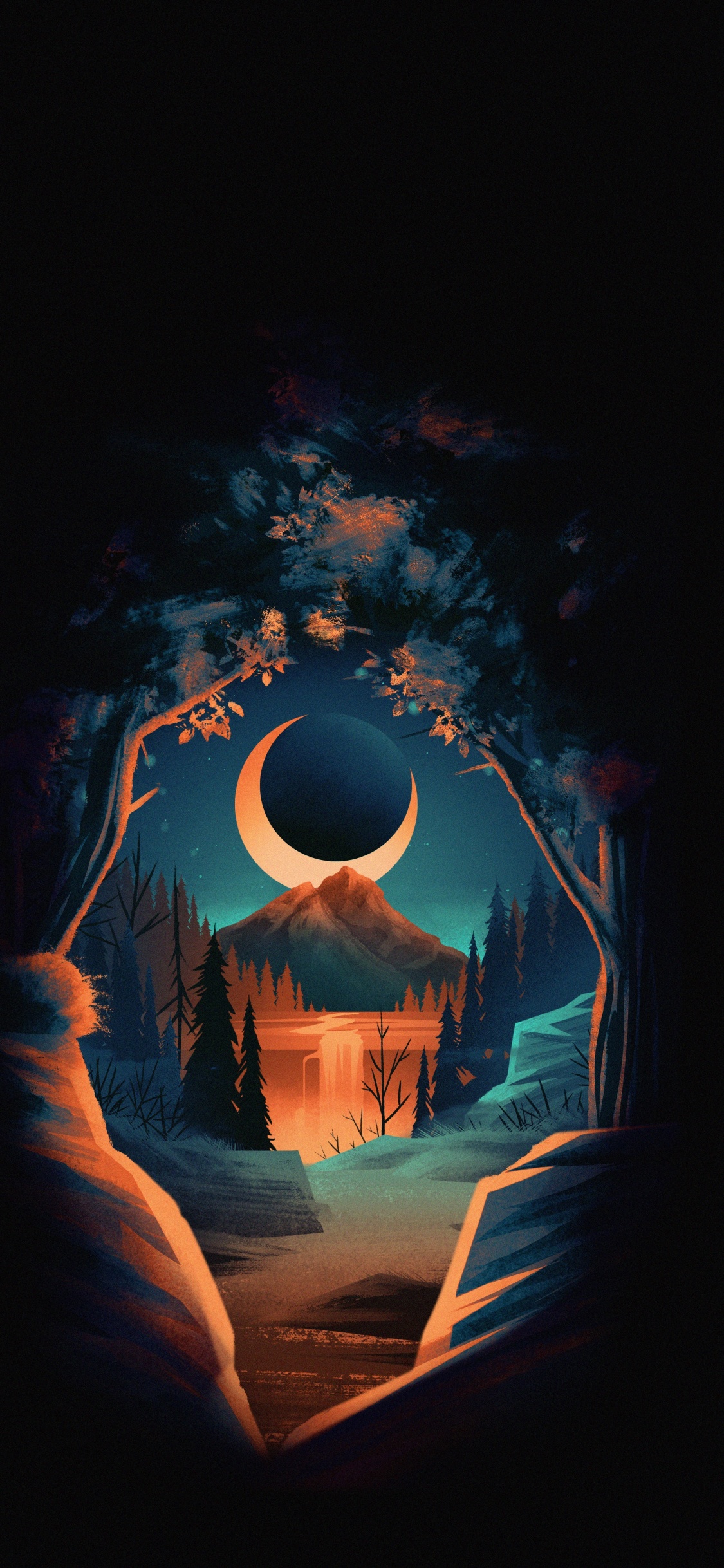 Soundcloud, Poster, Xiaomi, Atmosphäre, Baum. Wallpaper in 1125x2436 Resolution