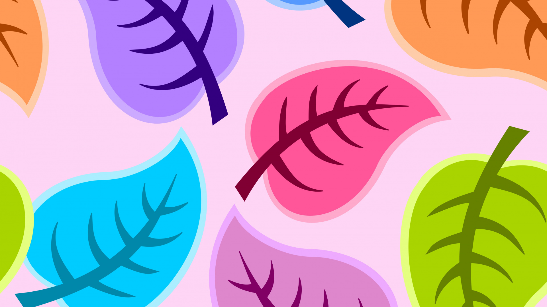 Yellow Pink and Blue Butterflies Illustration. Wallpaper in 1920x1080 Resolution