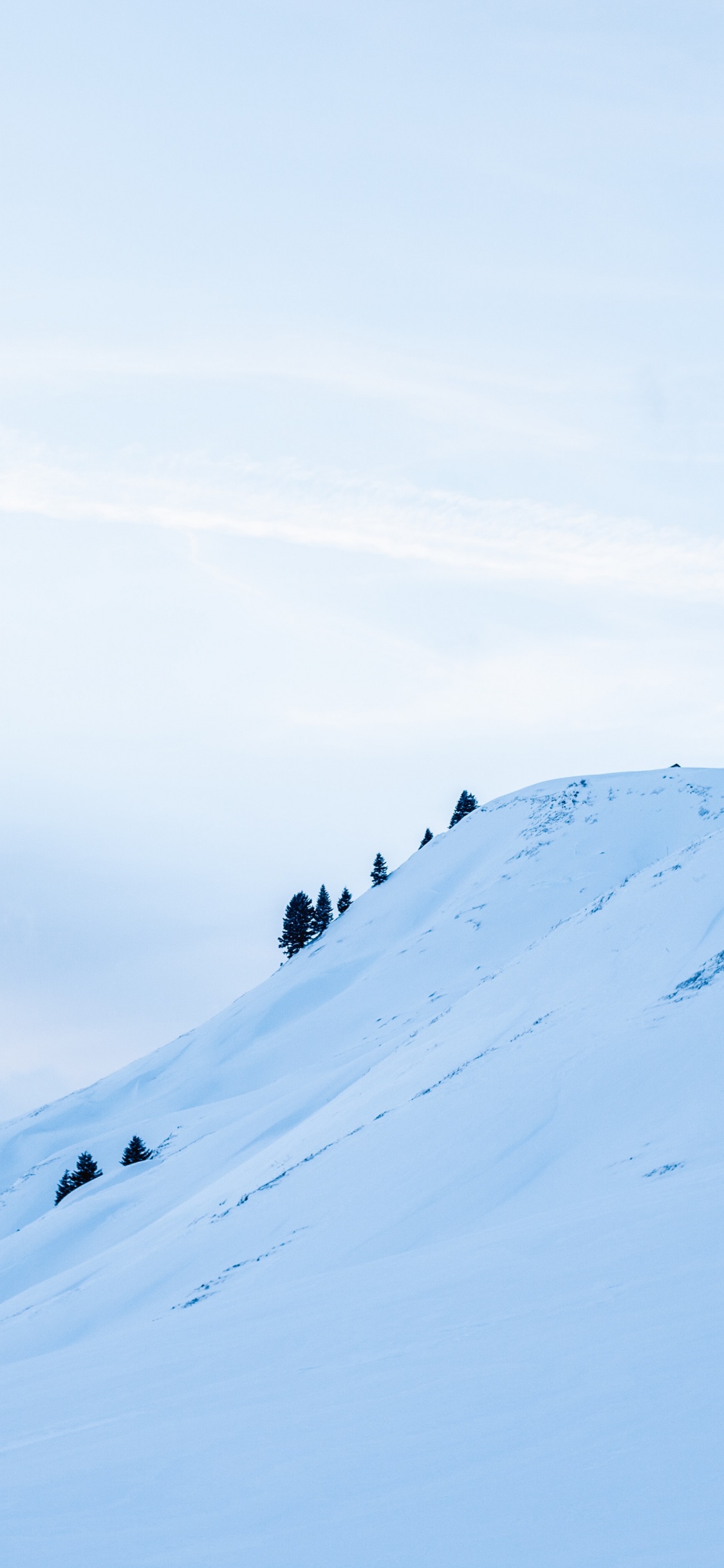 Hiver, Massif, Neige, Calotte de Glace, Glacier. Wallpaper in 1125x2436 Resolution