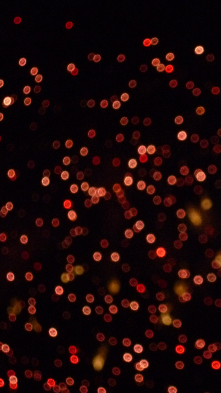 Luces Rojas y Amarillas Del Corazon. Wallpaper in 750x1334 Resolution