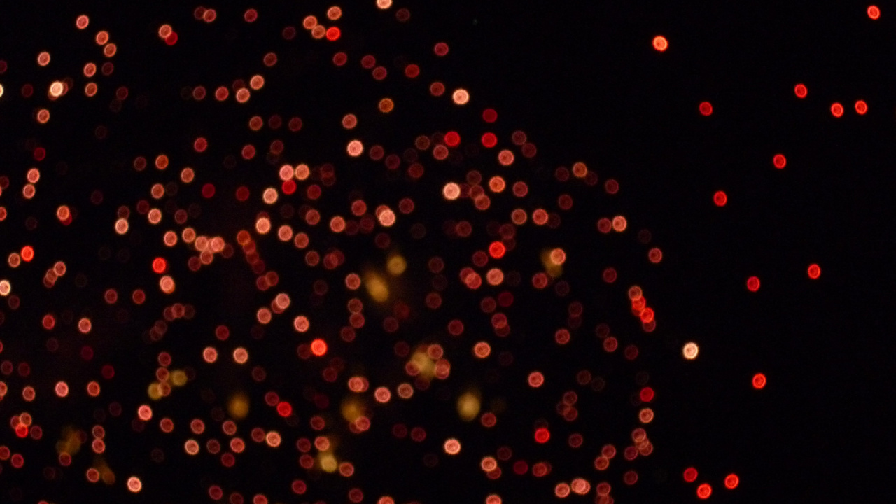 Lumières de Coeur Rouges et Jaunes. Wallpaper in 1280x720 Resolution