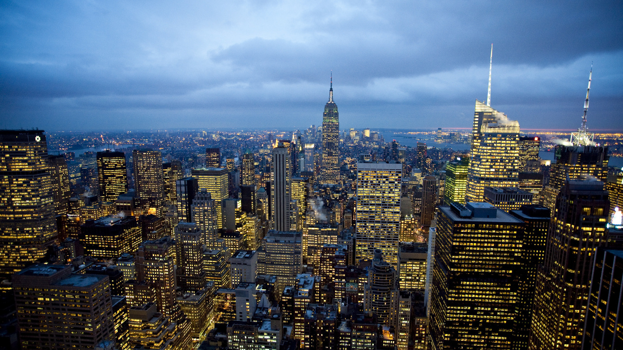 Aerial View of City Buildings During Daytime. Wallpaper in 1280x720 Resolution