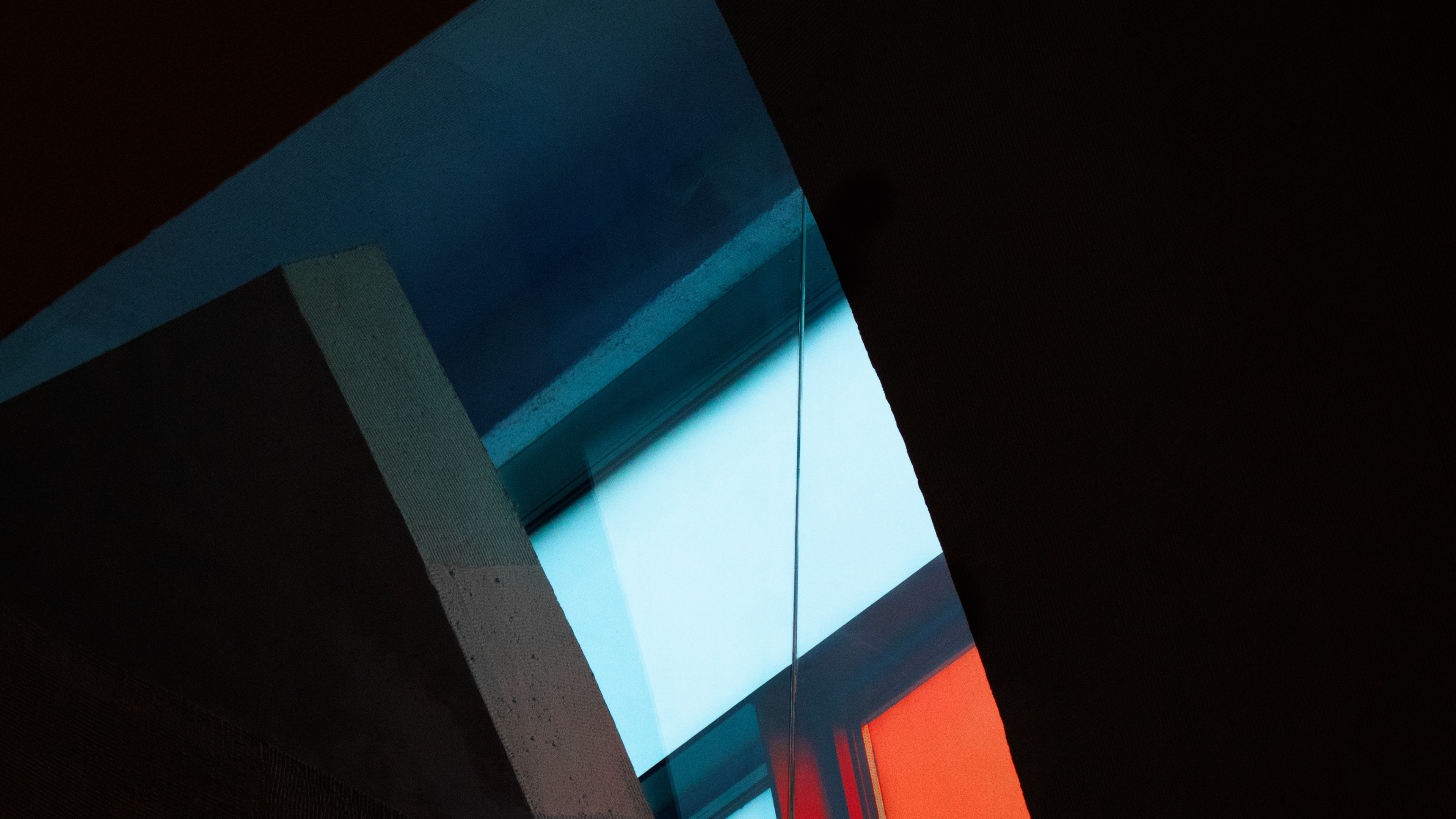 建筑, 和阴影的色彩, 光, 天空, 红色的 壁纸 3840x2160 允许