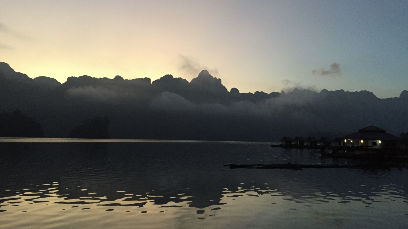 反射, 安装的风景, 山脉, 峡湾, 液体 壁纸 1366x768 允许