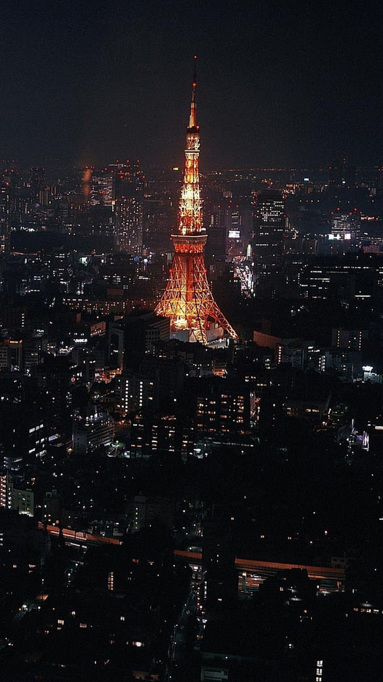 City Skyline During Night Time. Wallpaper in 750x1334 Resolution