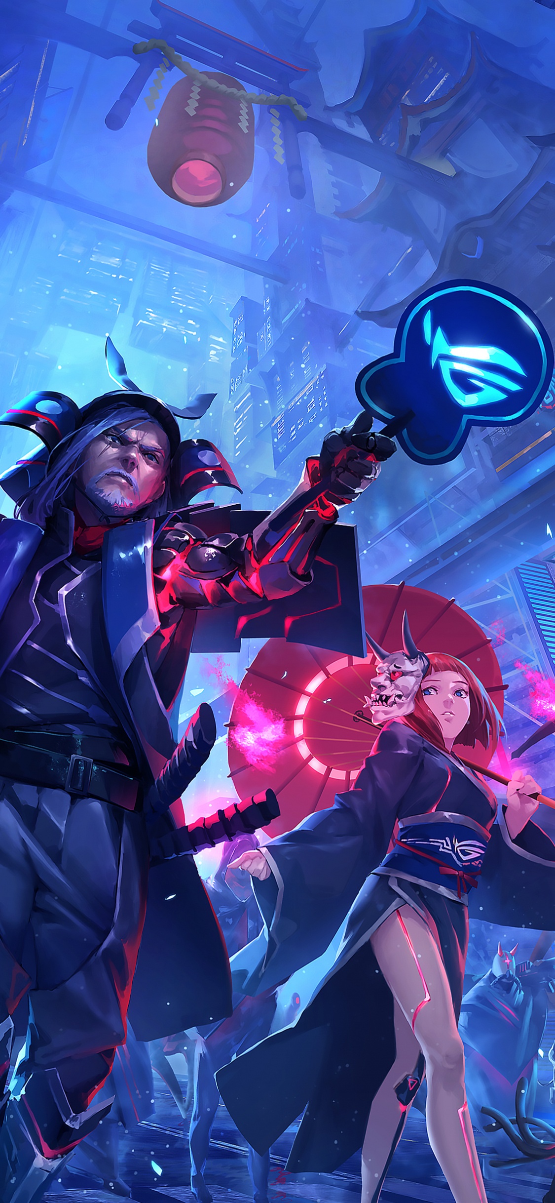 Téléphone Asus Rog 5, Asus, 256 Go, Android, Purple. Wallpaper in 1125x2436 Resolution