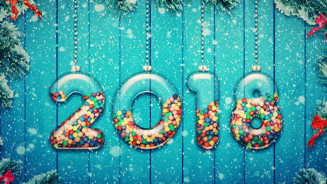 Nouvelle Année, Blue, Turquoise, Aqua, Eau. Wallpaper in 1280x720 Resolution