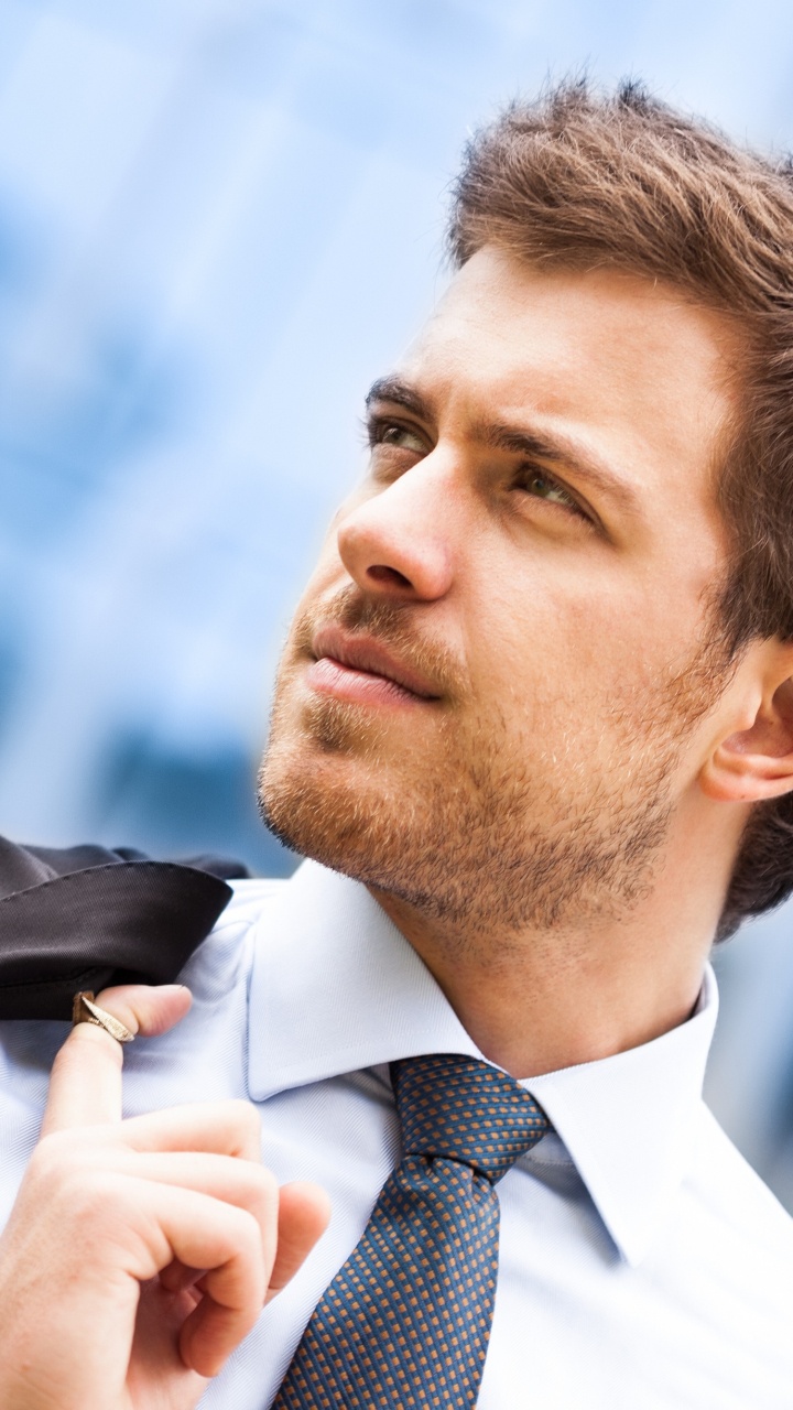 Homme D'affaires, Affaires, Les Poils du Visage, Conception, Entrevue. Wallpaper in 720x1280 Resolution