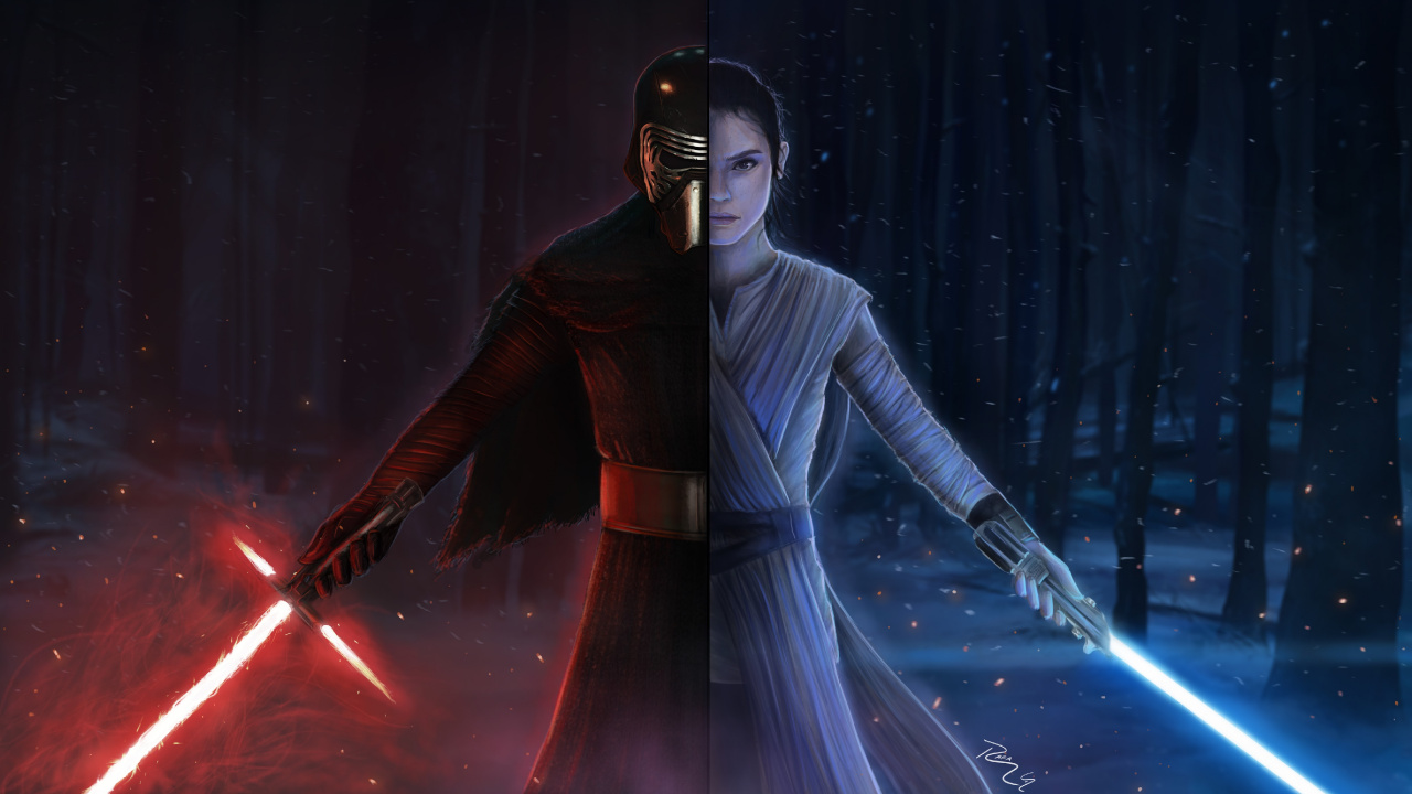 Rey, Chef Suprême Snoke, Luke Skywalker, Star Wars, Obscurité. Wallpaper in 1280x720 Resolution