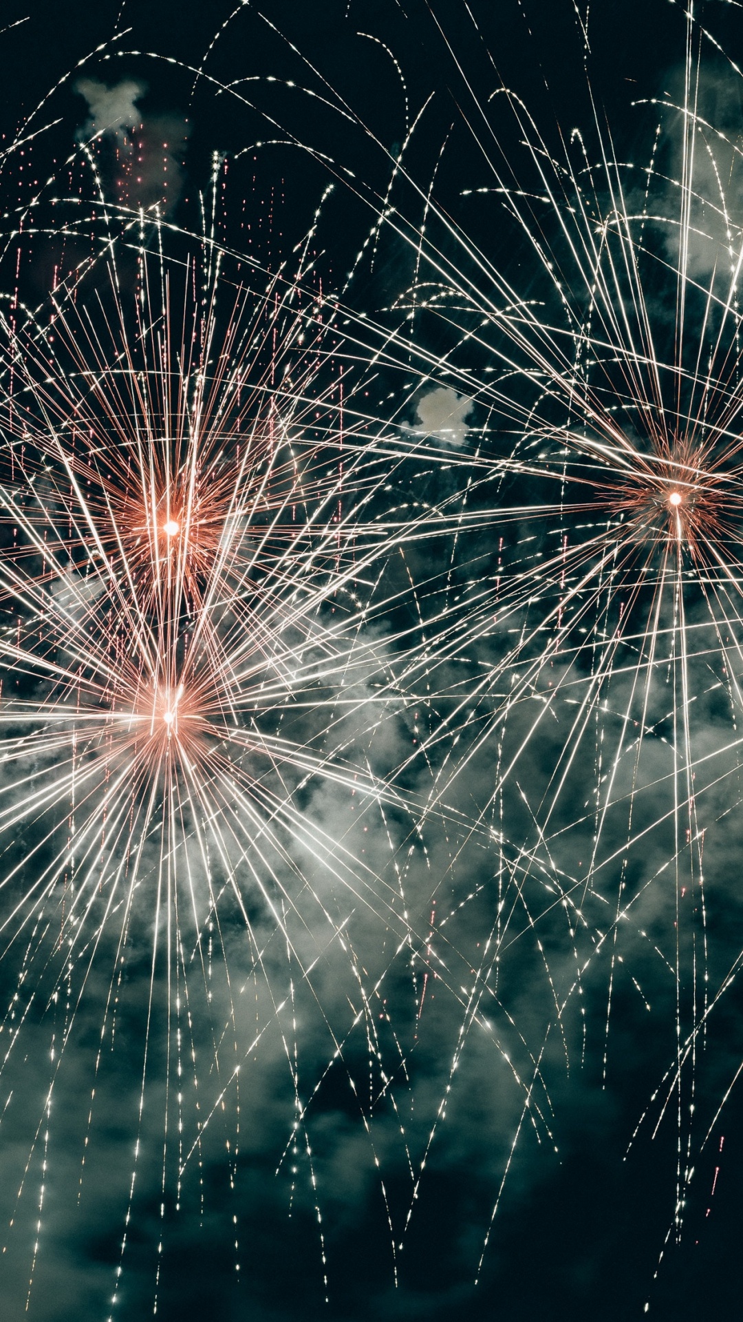 Feuerwerk, Silvester, Natur, Neue Jahre Tag, Veranstaltung. Wallpaper in 1080x1920 Resolution