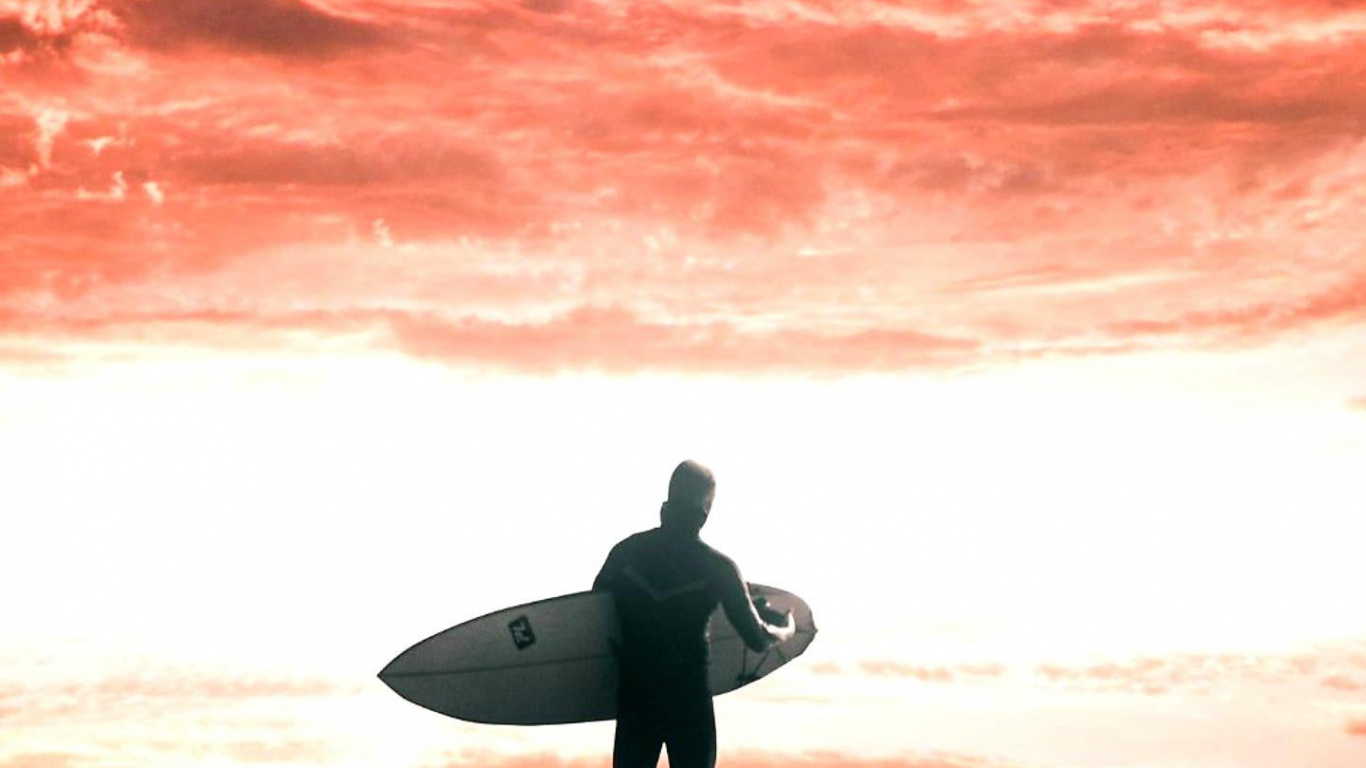 Réveille-toi Dans le Ciel, Surf, Les Gens Dans la Nature, Eau, Planche de Surf. Wallpaper in 1366x768 Resolution