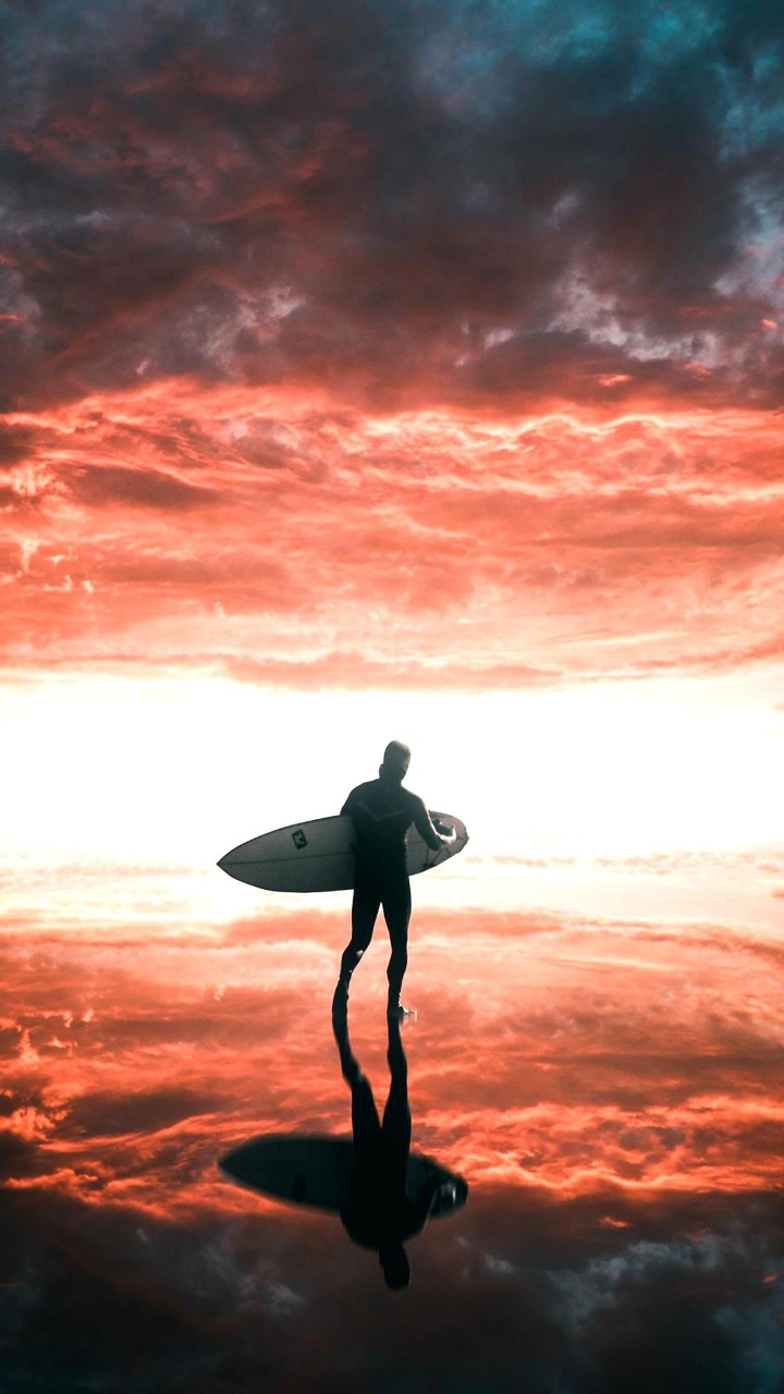 Wake up in The Sky, Cloud, Surfing, People in Nature, Water. Wallpaper in 720x1280 Resolution