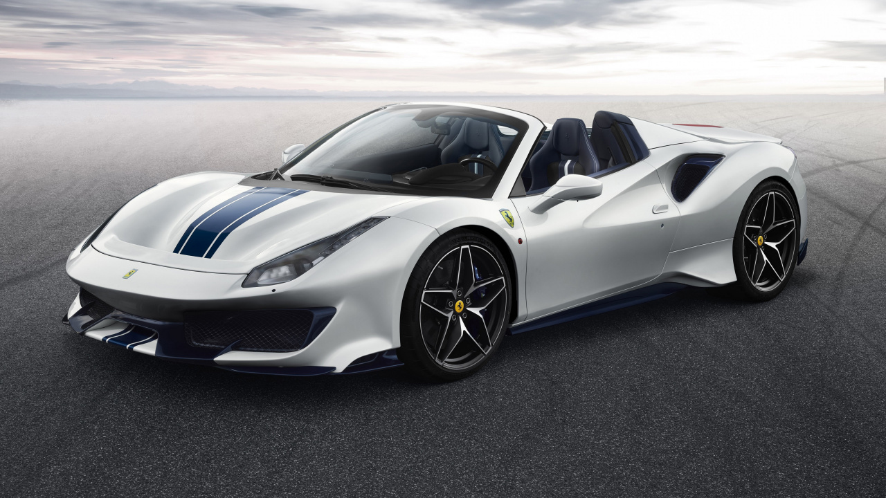2019 Ferrari 488 Track, Ferrari 488 Spur Spinne, Car, Ferrari F8, Sportwagen. Wallpaper in 1280x720 Resolution