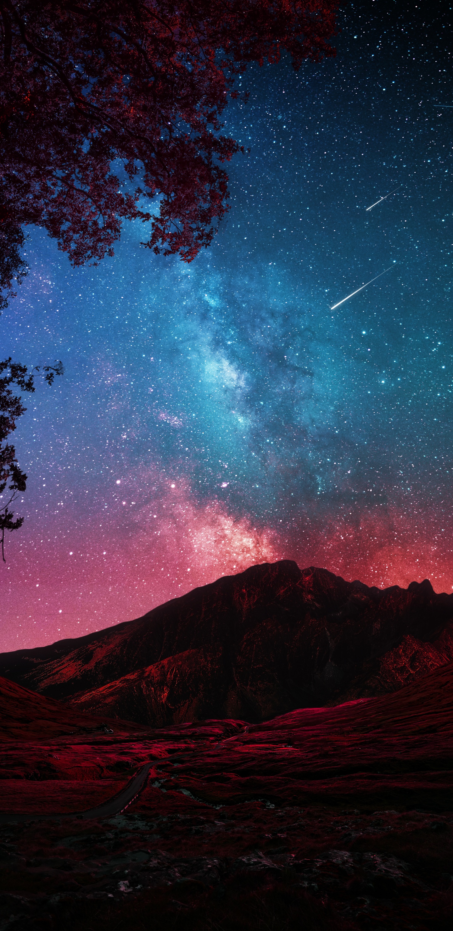 Atmosphere, Nature, World, Mountain, Natural Landscape. Wallpaper in 1440x2960 Resolution