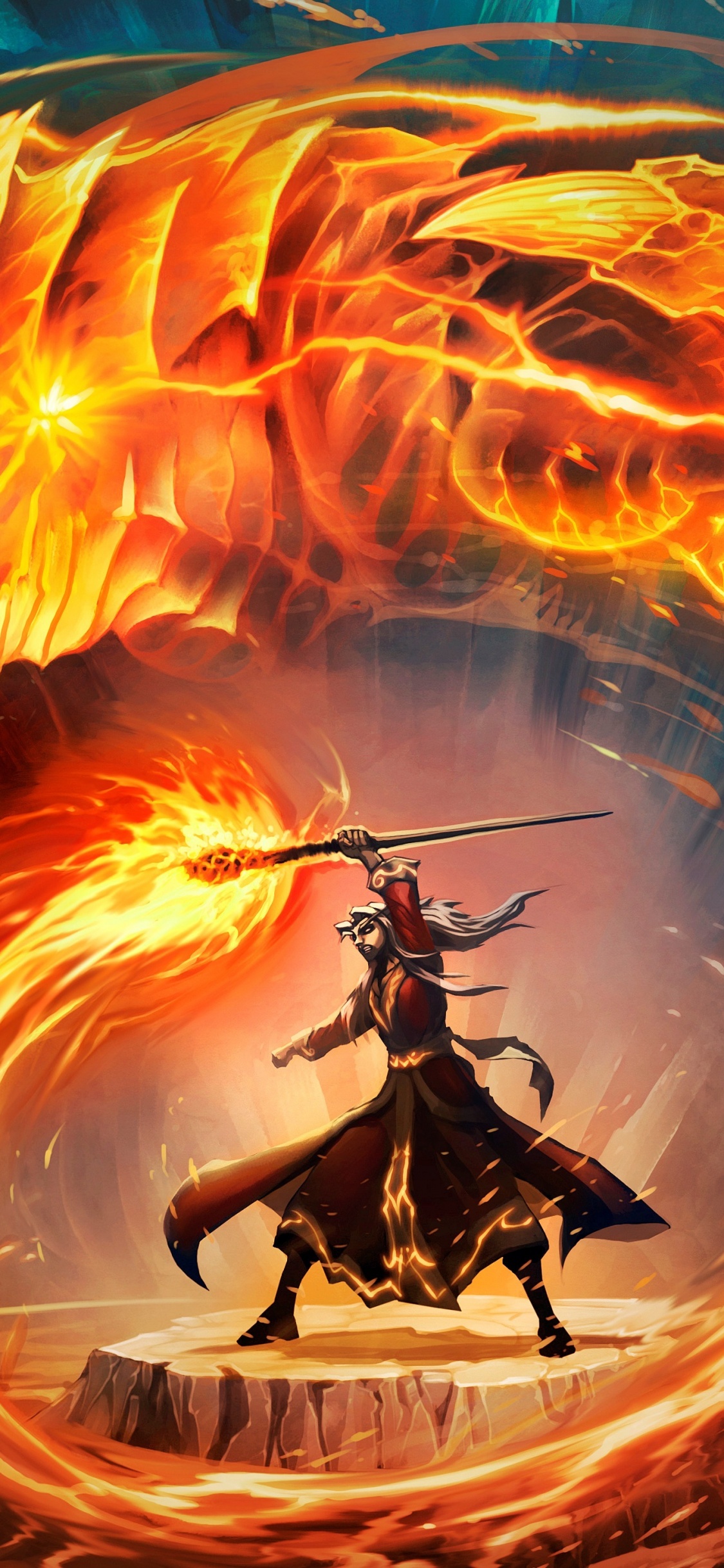 Hombre de Traje Negro de Pie Sobre la Rama de un Árbol de Madera Marrón. Wallpaper in 1125x2436 Resolution