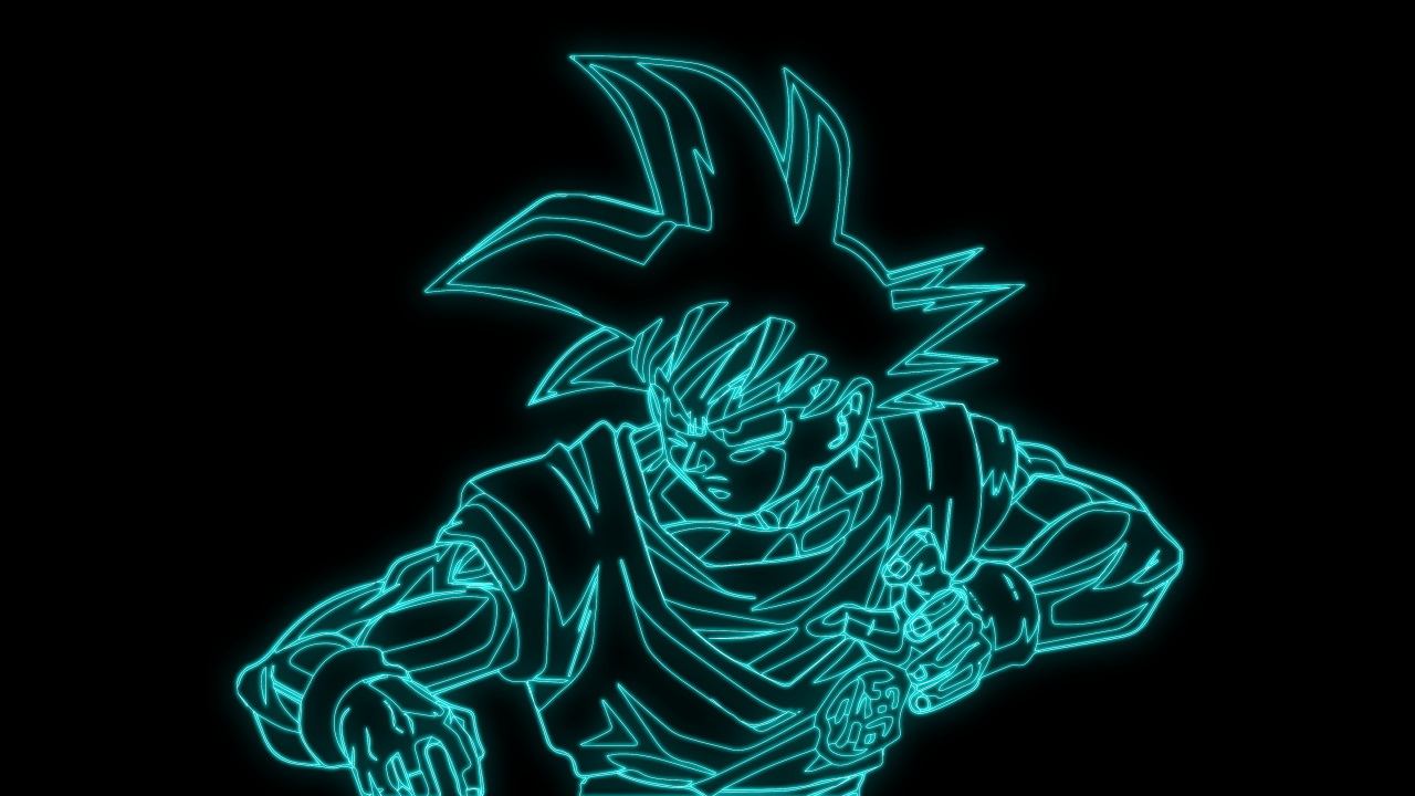 Anime, Goku, Art, Animation, Graphics. Wallpaper in 1280x720 Resolution