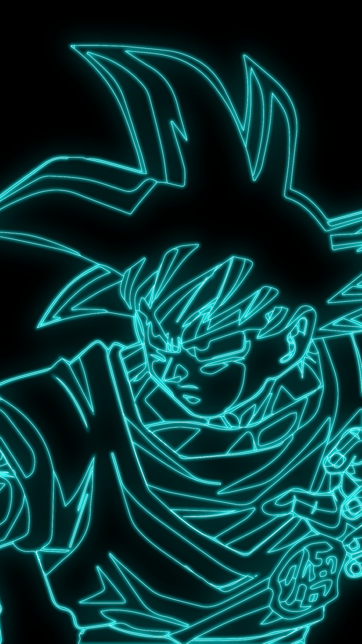 Anime, Goku, Art, Animation, Graphics. Wallpaper in 720x1280 Resolution