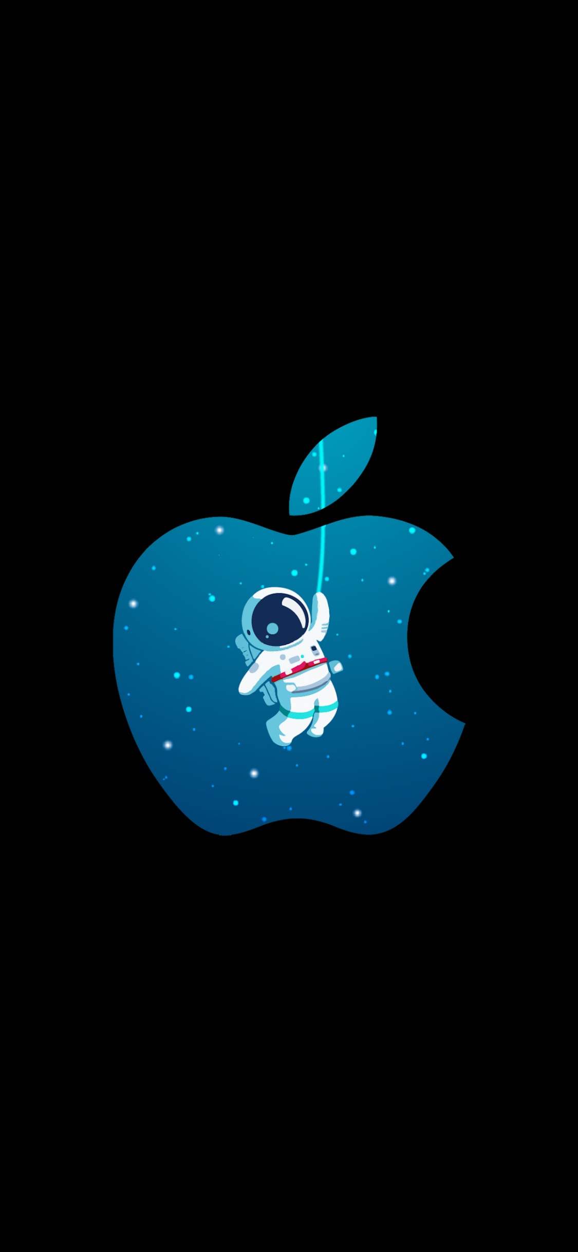 Astronaute, Amoled, IPhone, Apple, Azure. Wallpaper in 1125x2436 Resolution