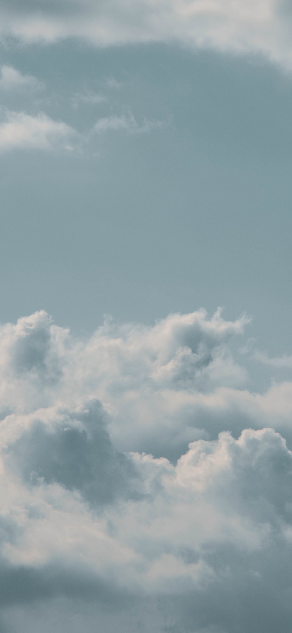 Cloud, Tageszeit, Wei, Cumulus, Blau. Wallpaper in 1125x2436 Resolution