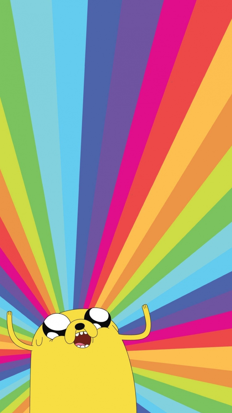 Rainbow and Cloud Clip Art. Wallpaper in 750x1334 Resolution